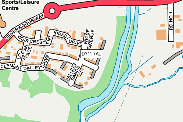 DY11 7AU map - OS OpenMap – Local (Ordnance Survey)