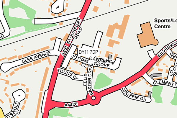 DY11 7DP map - OS OpenMap – Local (Ordnance Survey)