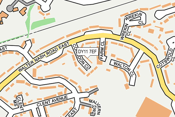 DY11 7EF map - OS OpenMap – Local (Ordnance Survey)