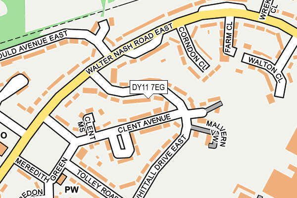 DY11 7EG map - OS OpenMap – Local (Ordnance Survey)