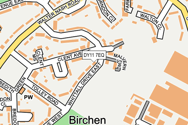 DY11 7EQ map - OS OpenMap – Local (Ordnance Survey)