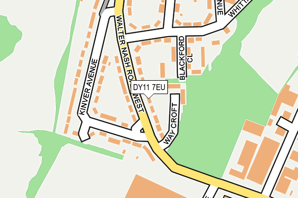 DY11 7EU map - OS OpenMap – Local (Ordnance Survey)