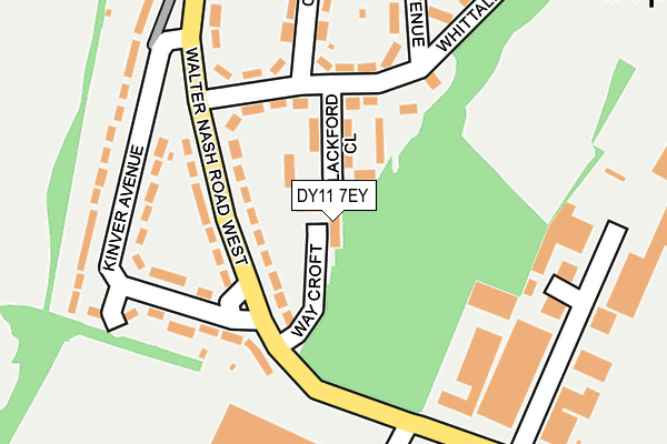 DY11 7EY map - OS OpenMap – Local (Ordnance Survey)