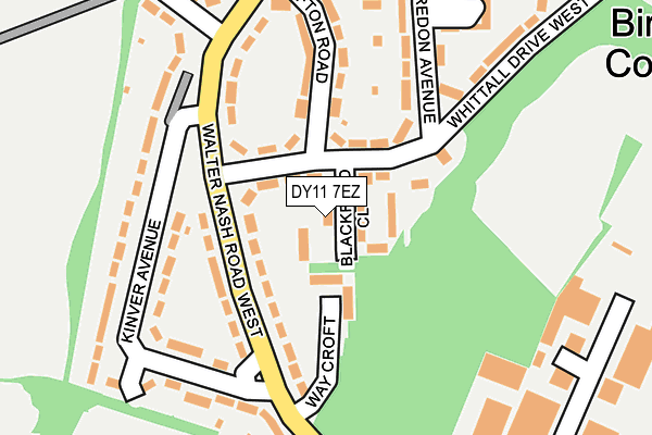 DY11 7EZ map - OS OpenMap – Local (Ordnance Survey)