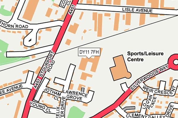 DY11 7FH map - OS OpenMap – Local (Ordnance Survey)