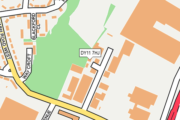 DY11 7HJ map - OS OpenMap – Local (Ordnance Survey)