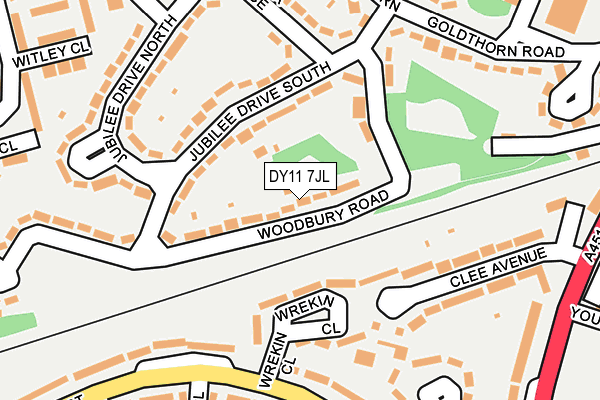 DY11 7JL map - OS OpenMap – Local (Ordnance Survey)