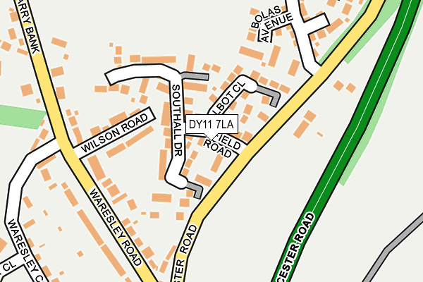 DY11 7LA map - OS OpenMap – Local (Ordnance Survey)