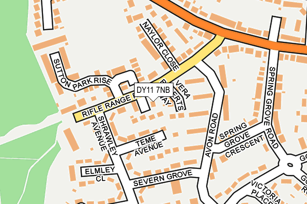 DY11 7NB map - OS OpenMap – Local (Ordnance Survey)