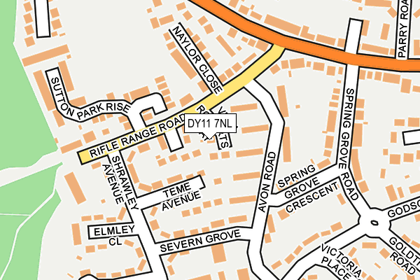 DY11 7NL map - OS OpenMap – Local (Ordnance Survey)