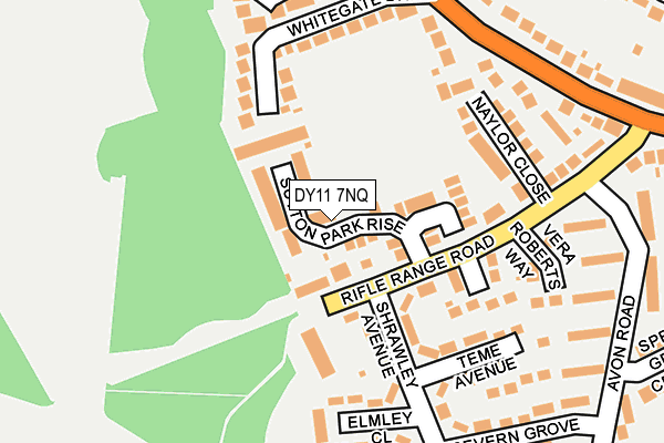 DY11 7NQ map - OS OpenMap – Local (Ordnance Survey)