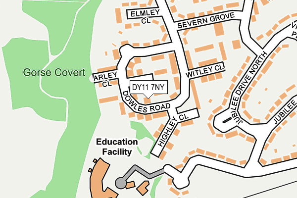 DY11 7NY map - OS OpenMap – Local (Ordnance Survey)