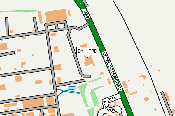 DY11 7RD map - OS OpenMap – Local (Ordnance Survey)