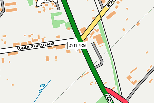 DY11 7RG map - OS OpenMap – Local (Ordnance Survey)