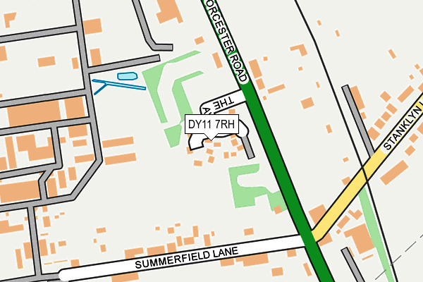 DY11 7RH map - OS OpenMap – Local (Ordnance Survey)