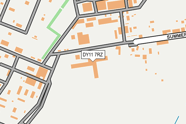 DY11 7RZ map - OS OpenMap – Local (Ordnance Survey)