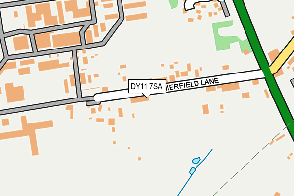 DY11 7SA map - OS OpenMap – Local (Ordnance Survey)
