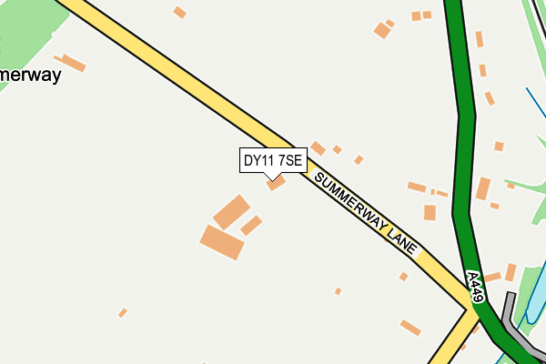 DY11 7SE map - OS OpenMap – Local (Ordnance Survey)
