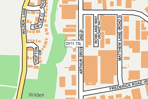 DY11 7SL map - OS OpenMap – Local (Ordnance Survey)
