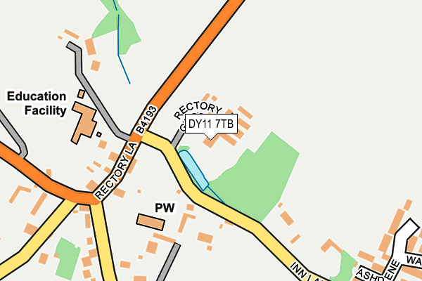 DY11 7TB map - OS OpenMap – Local (Ordnance Survey)