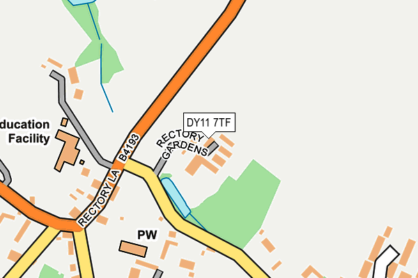 DY11 7TF map - OS OpenMap – Local (Ordnance Survey)