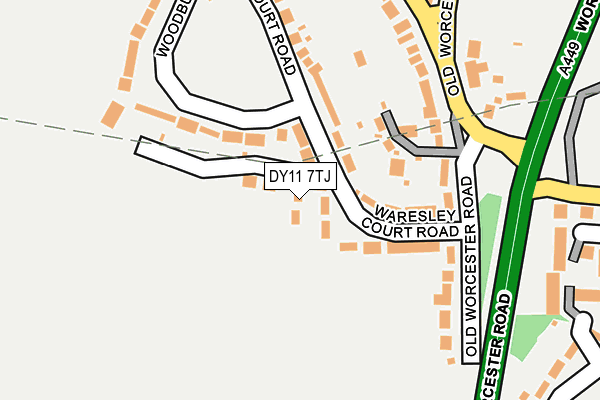 DY11 7TJ map - OS OpenMap – Local (Ordnance Survey)
