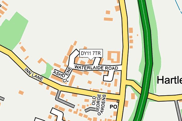 DY11 7TR map - OS OpenMap – Local (Ordnance Survey)