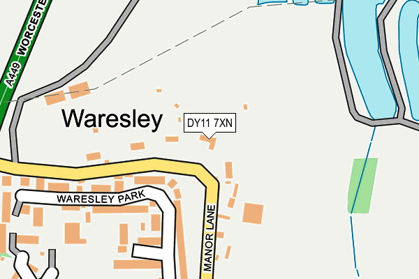 DY11 7XN map - OS OpenMap – Local (Ordnance Survey)