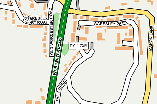 DY11 7XR map - OS OpenMap – Local (Ordnance Survey)