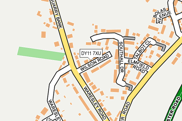 DY11 7XU map - OS OpenMap – Local (Ordnance Survey)