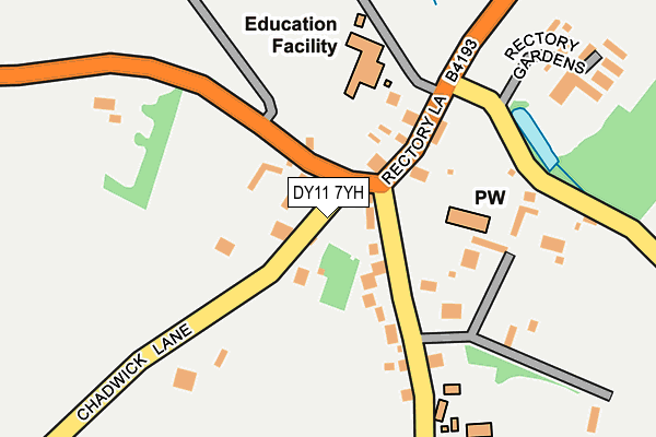 DY11 7YH map - OS OpenMap – Local (Ordnance Survey)