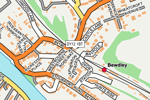DY12 1BT map - OS OpenMap – Local (Ordnance Survey)