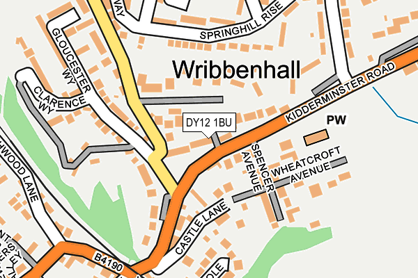 DY12 1BU map - OS OpenMap – Local (Ordnance Survey)