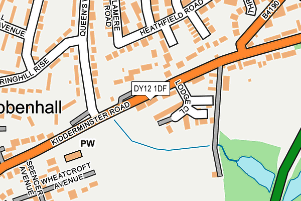 DY12 1DF map - OS OpenMap – Local (Ordnance Survey)