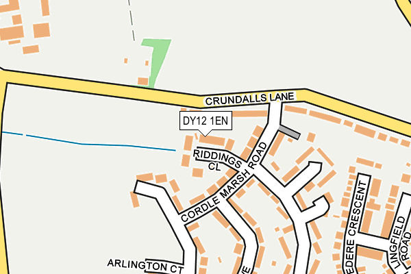 DY12 1EN map - OS OpenMap – Local (Ordnance Survey)