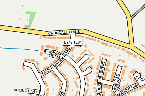 DY12 1EW map - OS OpenMap – Local (Ordnance Survey)