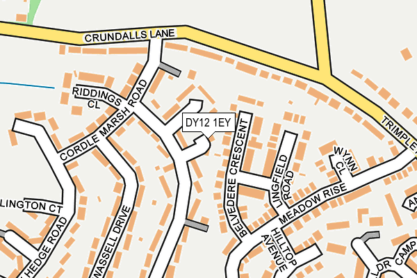 DY12 1EY map - OS OpenMap – Local (Ordnance Survey)
