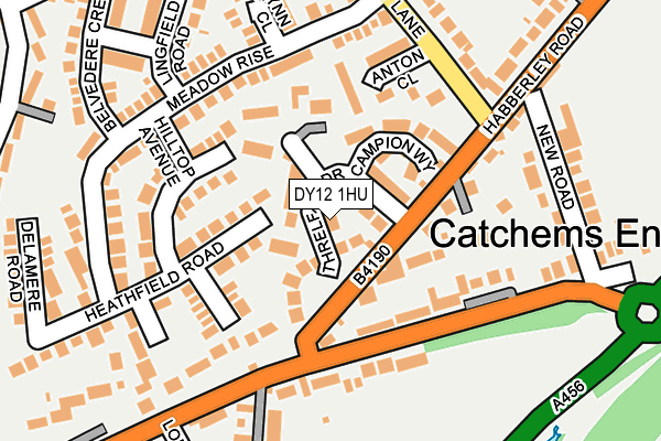 DY12 1HU map - OS OpenMap – Local (Ordnance Survey)