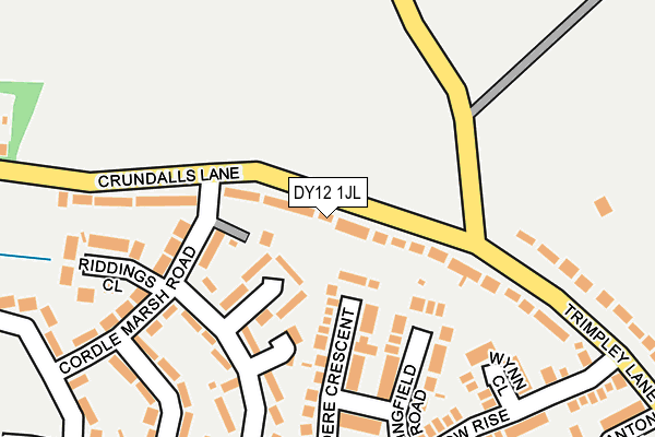 DY12 1JL map - OS OpenMap – Local (Ordnance Survey)