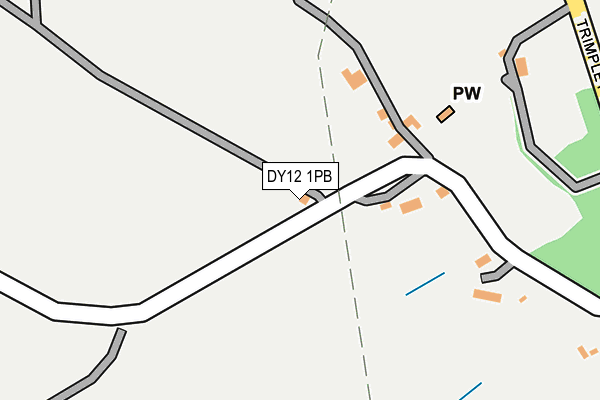 DY12 1PB map - OS OpenMap – Local (Ordnance Survey)