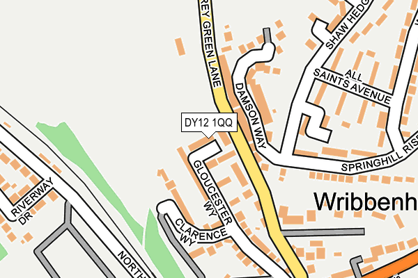 DY12 1QQ map - OS OpenMap – Local (Ordnance Survey)