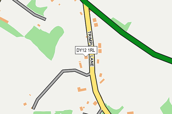 DY12 1RL map - OS OpenMap – Local (Ordnance Survey)