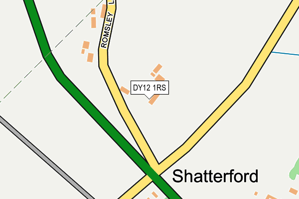 DY12 1RS map - OS OpenMap – Local (Ordnance Survey)