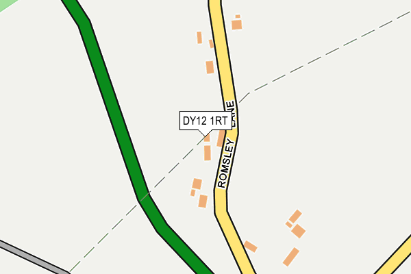 DY12 1RT map - OS OpenMap – Local (Ordnance Survey)
