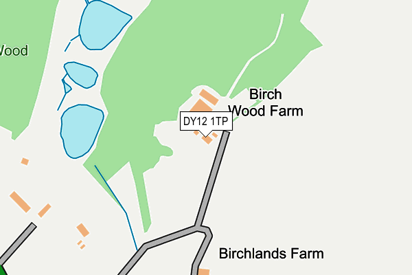 DY12 1TP map - OS OpenMap – Local (Ordnance Survey)