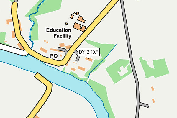 DY12 1XF map - OS OpenMap – Local (Ordnance Survey)