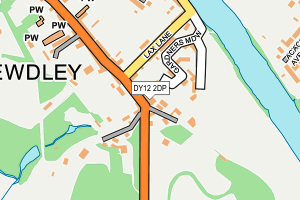 DY12 2DP map - OS OpenMap – Local (Ordnance Survey)