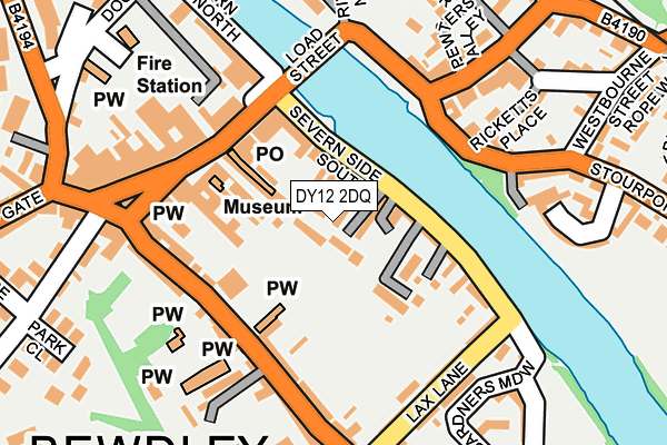 DY12 2DQ map - OS OpenMap – Local (Ordnance Survey)