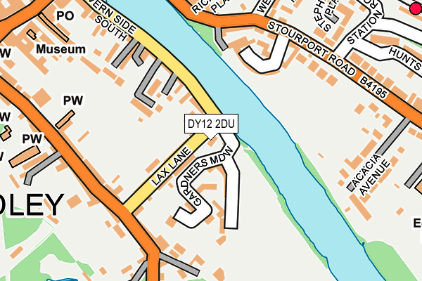 DY12 2DU map - OS OpenMap – Local (Ordnance Survey)