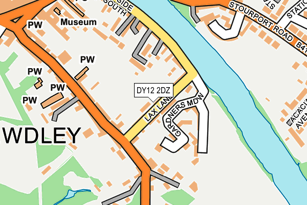 Map of BEWDLEY BREWERY LIMITED at local scale